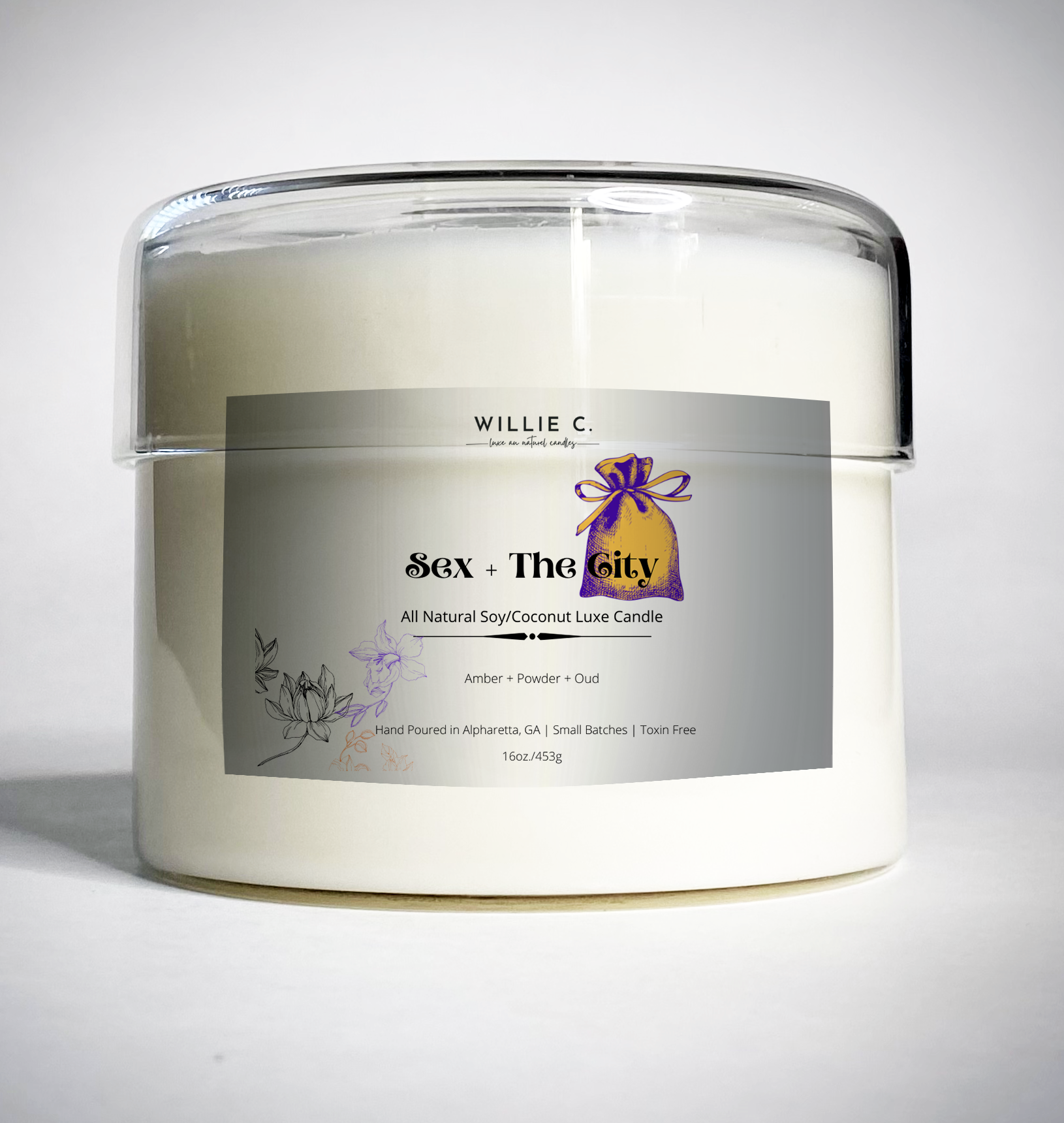 Sex + The City | All Natural Coconut Soy Candle – Willie C. Candles ~  Natural Coconut/Soy Luxury Candles