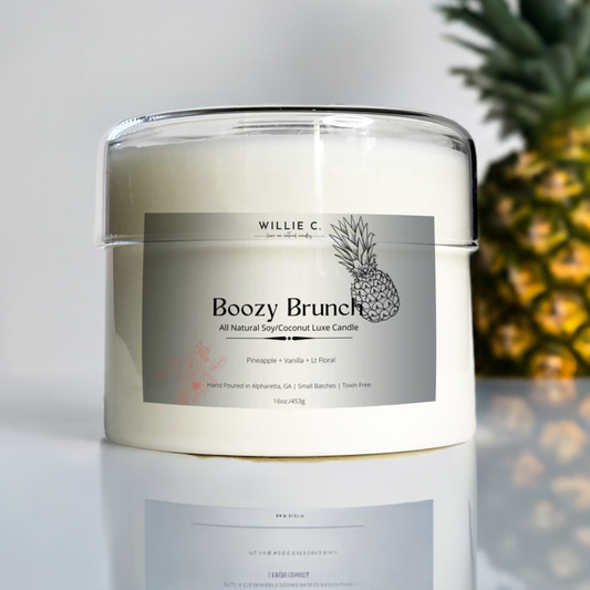 Boozy Brunch -All Natural Coconut Soy Candle - 14 oz.